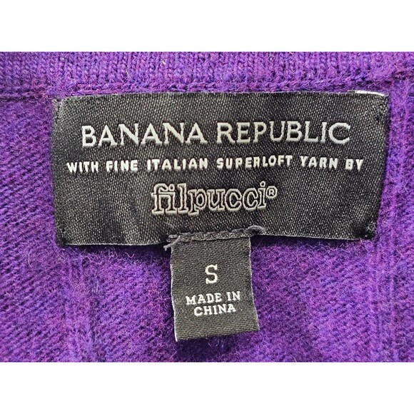 ALK Women's S Banana Republic Filpucci Wool Italian Superloft Yarn Sweater EUC - Picture 6 of 8